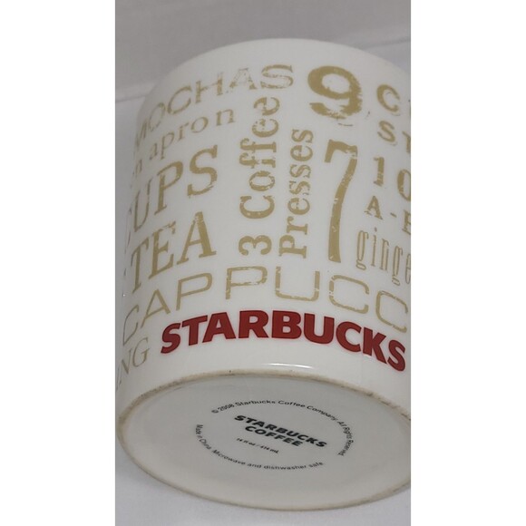 Starbucks 12 Days of Christmas Coffee Mug 14 oz 2008 Holiday Collectible - Picture 7 of 9